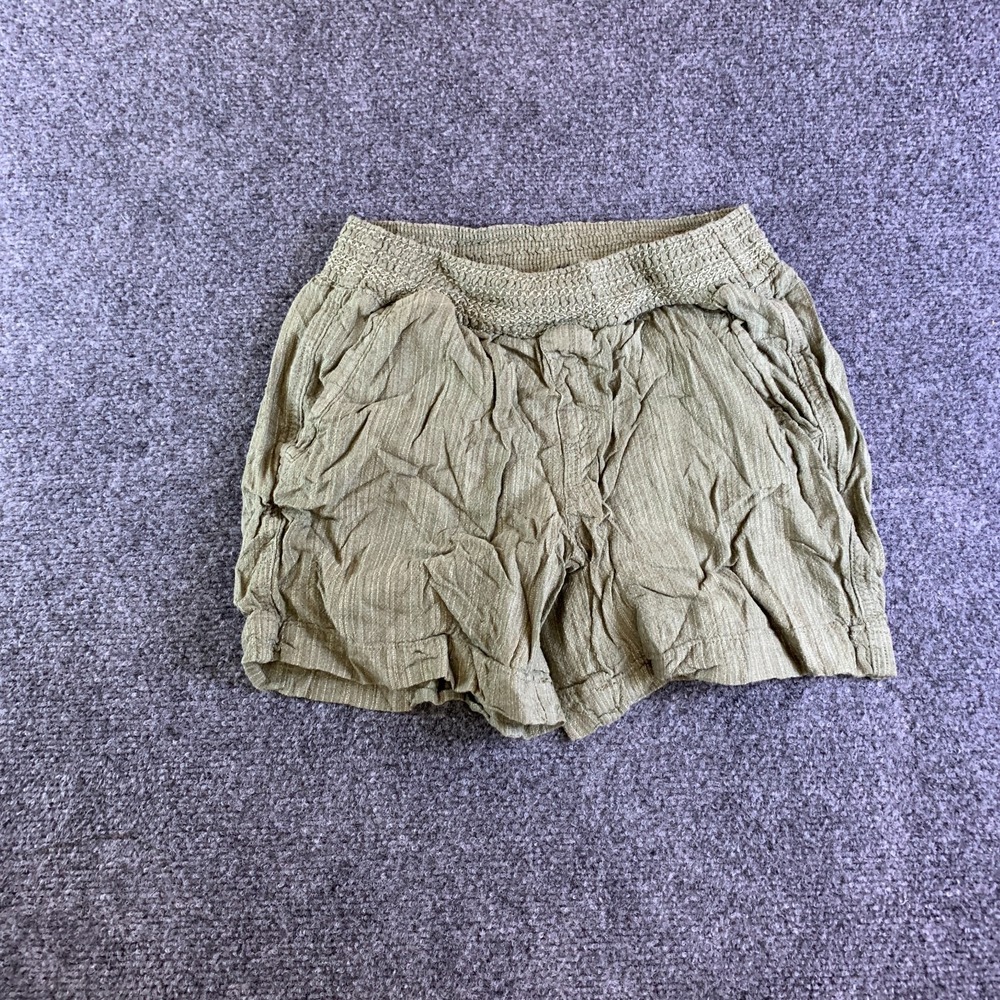 Briggs Shorts Womens XS Olive Green High Elastic Waist Pockets Casual Outdoor